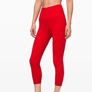 Lululemon Align Pants 25” - size 4 red